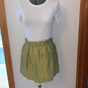 Sage Green Short Skirt